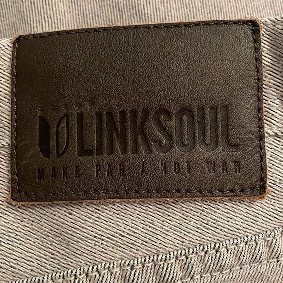 Linksoul Grey Mist Denim Straight Leg Jeans Mens Size 38 Casual Classic Fit - Picture 2 of 13